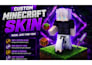 creat custom minecraft skin design for you